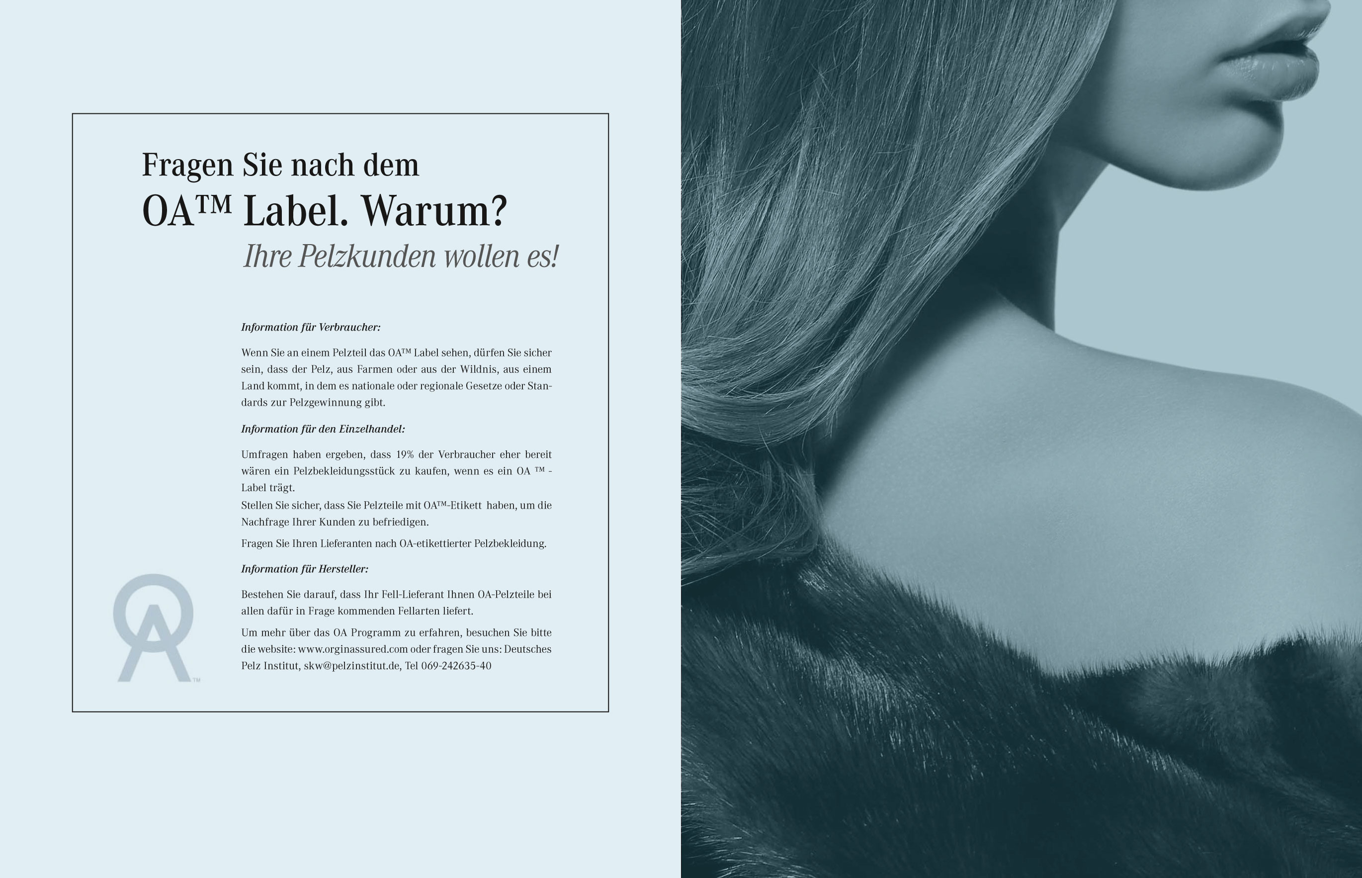 GERMANY: OA™ featured in leading fashion trade magazine